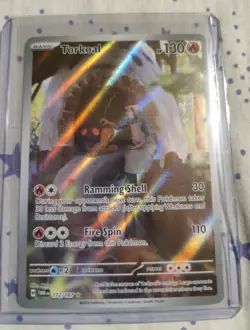 Torkoal 172/167 IR Illustration Rare Pokemon Twilight Masquerade NM - Image 1