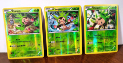 POKEMON CHESPIN 7/162, 8/162, 9/162 REVERSE HOLO SET BREAKTHROUGH LP SNORLAX ART - Image 1