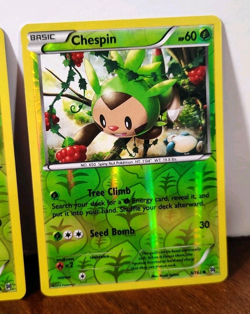 POKEMON CHESPIN 7/162, 8/162, 9/162 REVERSE HOLO SET BREAKTHROUGH LP SNORLAX ART - Image 4