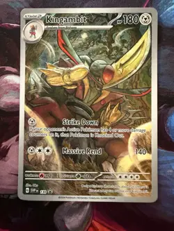 Pokemon TCG Kingambit Illustration Rare Holo SVP Scarlet & Violet Promo 130 NM - Image 1