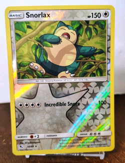 POKEMON SNORLAX 50/68 REVERSE HOLO RARE HIDDEN FATES NM NEAR MINT - Image 1
