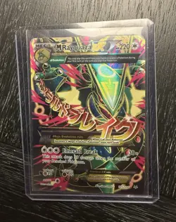 Pokemon TCG M Rayquaza EX 105/108 Roaring Skies Mega EX Full Art Holo - Image 1
