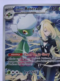 184/182 Cynthias Roserade Pokemon TCG Illustration Rare Destined Rivals Card - Image 2