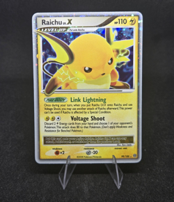 Pokemon TCG Raichu LV.X 99/100 Stormfront Ultra Rare Holo English 110HP - Image 1