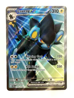 Luxray ex 195/167 Twilight Masquerade Ultra Rare Full Art Pokemon TCG NM - Image 1