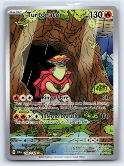 TURTONATOR 146/142 ILLUSTRATION RARE STELLAR CROWN POKEMON HOLO NEAR MINT - Image 1