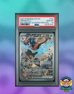 Pokemon GRENINJA ex 132 SV Black Star Promo PSA 10 - Image 1