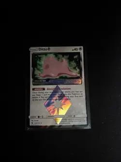 Pokemon TCG Ditto Prism Star 154/214 Lost Thunder Prism Rare Holo English NM - Image 1