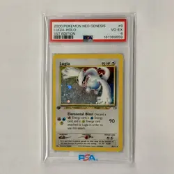 2000 Pokemon Neo Genesis 1st Edition Lugia Holo #9 PSA 4 VG-EX WOTC Vintage - Image 1