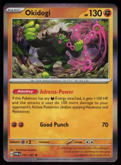 Okidogi 111/167 Rare Twilight Masquerade Pokemon Holo Near Mint - Image 1