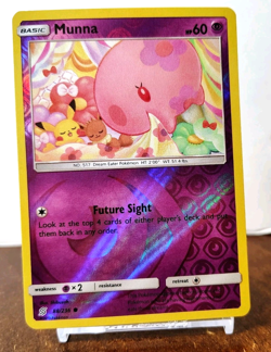 POKEMON MUNNA 88/236 REVERSE HOLO UNIFIED MINDS MP-LP CUTE BABY PIKACHU & EEVEE - Image 1