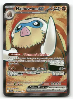 Mamoswine ex 174/159 Journey Together Pokemon Holo NM Ultra Rare - Image 1