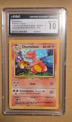 CGC 10 Charmeleon 002/034 Pokemon TCG Classic Charizard Ho-Oh deck Holo Gem Mint - Image 1
