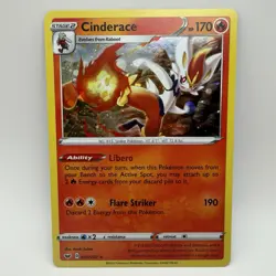 Pokemon TCG Cinderace 34/202 Sword & Shield Promo Cosmos Holo NM - Image 1
