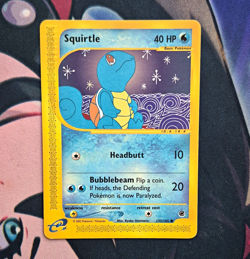 Pokemon TCG Squirtle 132/165 Expedition Base Set 40 HP Basic Common ENG 2002 - Image 1