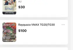Nintendo Pokemon TCG 3 Card Lot Rayquaza VMAX, Stonjourner VMAX, Wo-Chien ex - Image 3