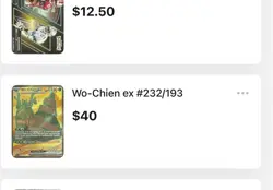 Nintendo Pokemon TCG 3 Card Lot Rayquaza VMAX, Stonjourner VMAX, Wo-Chien ex - Image 5