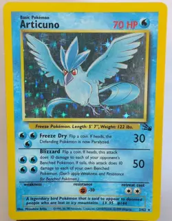 Pokemon TCG Articuno 2/62 Fossil Holo Rare Holo English Unlimited LP+ - Image 1