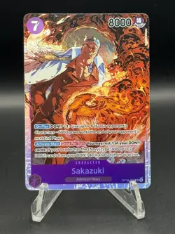 Sakazuki OP16-065 Foil Super Rare The Time Of Battle One Piece Card Game - Image 1