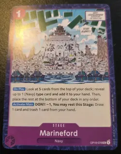 Marineford OP16-078 Uncommon The Time Of Battle One Piece Card Game - Image 1