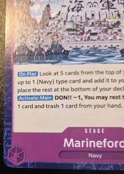 Marineford OP16-078 Uncommon The Time Of Battle One Piece Card Game - Image 4