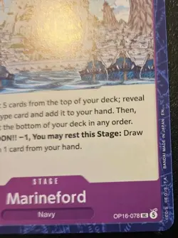 Marineford OP16-078 Uncommon The Time Of Battle One Piece Card Game - Image 5
