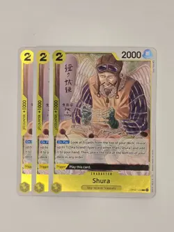 Shura OP05-106 R Awakening of The New Era OP-05 One Piece Card X3 Playset - Image 1