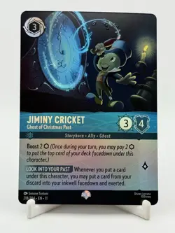 Disney Lorcana Jiminy Cricket - Ghost of Christmas Past 218/204 Winterspell Epic - Image 1