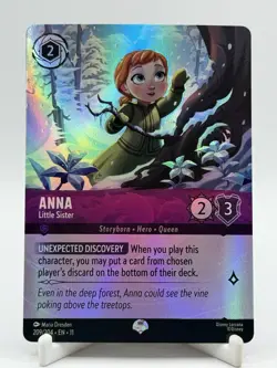 Disney Lorcana TCG Winterspell Anna Little Sister 209/204 Epic - Image 1