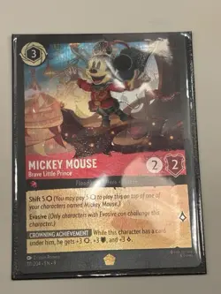 Disney Lorcana Fabled Mickey Mouse - Brave Little Prince 111/204 Legendary Foil - Image 1