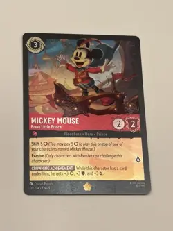 Disney Lorcana Fabled Mickey Mouse - Brave Little Prince 111/204 Legendary Foil - Image 2