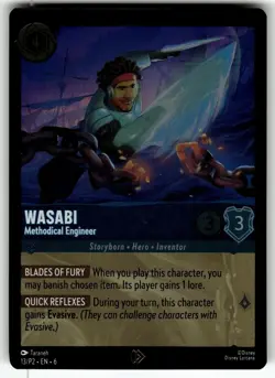 Wasabi - Methodical Engineer (Cold Foil) 13 Promo Disney Lorcana NM - Image 1