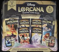 NEW Disney Lorcana: First Chapter Target Bundle Gift Box - 6 Boosters IN HAND - Image 1