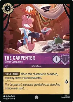 Disney Lorcana The Carpenter Dinner Companion Amethyst Common Azurite Sea 44/204 - Image 1