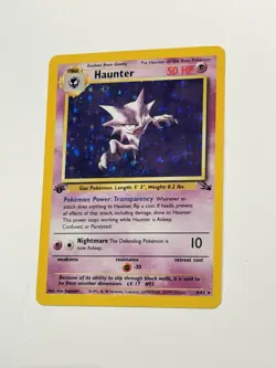 Pokemon Haunter 1st Edition Holo Fossil 6/62 Rare Wizards of the Coast 1999 NM - Image 1