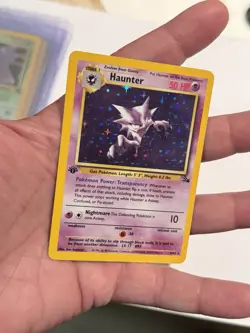 Pokemon Haunter 1st Edition Holo Fossil 6/62 Rare Wizards of the Coast 1999 NM - Image 3