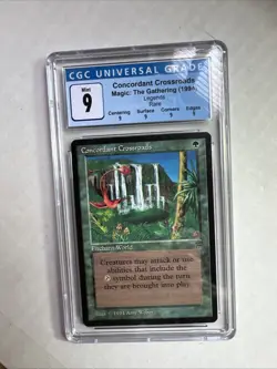 MTG Legends Concordant Crossroads CGC 9 Quad MINT (all Mint subs) 1994 - Image 1