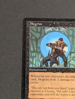 MTG Card - 1x Megrim - Stronghold - LP - Vintage - Magic The Gathering - 1998 - Image 3