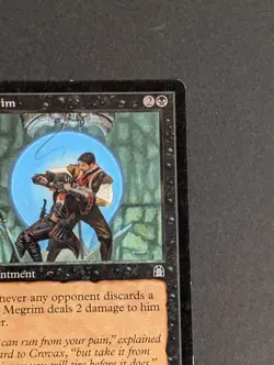 MTG Card - 1x Megrim - Stronghold - LP - Vintage - Magic The Gathering - 1998 - Image 4