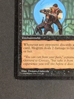 MTG Card - 1x Megrim - Stronghold - LP - Vintage - Magic The Gathering - 1998 - Image 5
