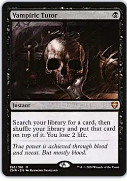 NM - Vampiric Tutor - Commander Legends Regular Mythic - Free Shipping - Image 1