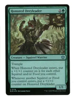 Honored Dreyleader 178 Uncommon Bloomburrow Magic: The Gathering Foil Near Mint - Image 1