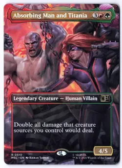 Absorbing Man and Titania (Borderless) MSC 510 Magic: The Gathering R NM - Image 1