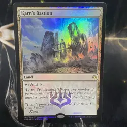 Magic the Gathering - Karn's Bastion - Foil - War Of the Spark - 248 - LP - Image 1