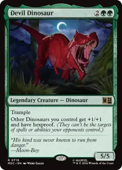Devil Dinosaur - #719 - CMR: Marvel Super Heroes - NM MTG - Image 1