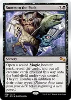 1x Summon the Pack MTG - Unstable - Moderate Play - Image 1