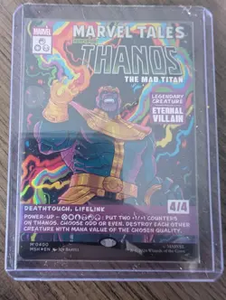 Magic: The Gathering Marvel Tales Thanos the Mad Titan Foil Full Art 4/4 - Image 2