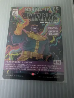 Magic: The Gathering Marvel Tales Thanos the Mad Titan Foil Full Art 4/4 - Image 5