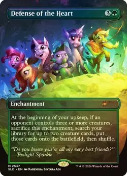 Defense of the Heart 2537 - FOIL - Secret Lair x My Little Pony MLP MTG - Image 1