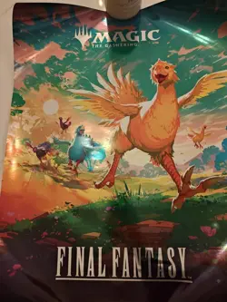 MTG Final Fantasy Foil Poster 18"x24" (Chocobo, Foil Magic the Gathering) - Image 1